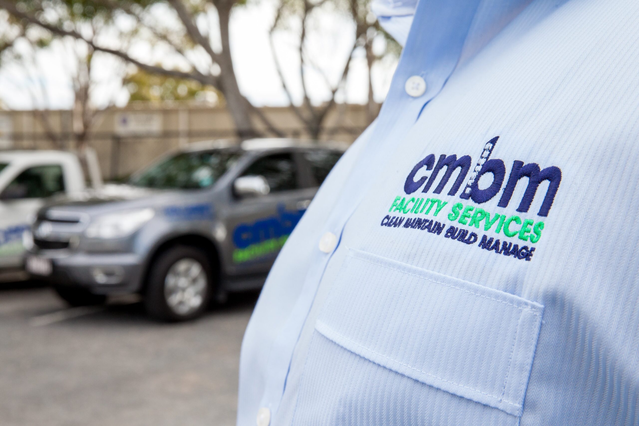 CMBM Facility Services logo on Shirt