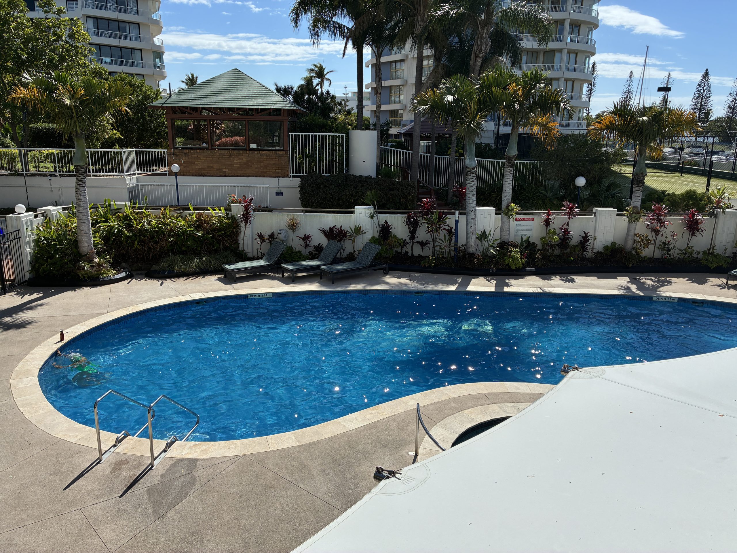 Broadwater tower - CMBM managed services - swimming pool